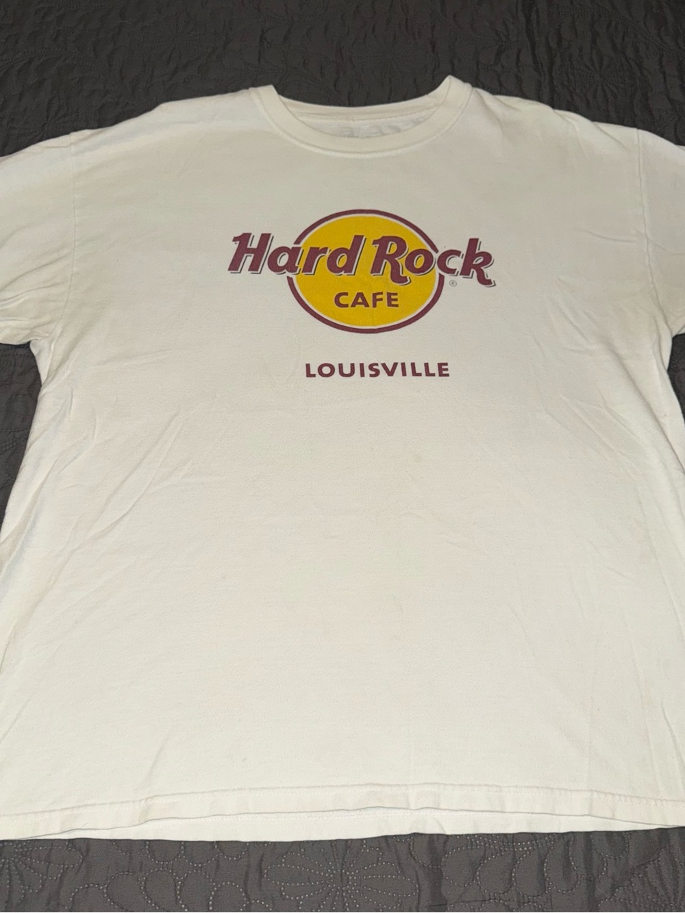 Hard Rock Cafe T Shirt Mens Size Large White Louisville Graphic
Short Sleeve Tee